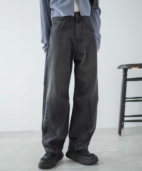 WEGO（ウィゴー）の「WEGO/カーブデニムパンツ（デニムパンツ・レディース・ブラック系1/ホワイト/ライトインディゴブルー・LARGE/MEDIUM/SMALL）」の20枚目の写真