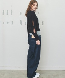 【特別送料無料！】 soduk（スドーク）の「easy trousers（デニム denim layered パンツ