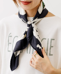 manipuri | 【manipuri／マニプリ】ビッグレオパード　スカーフ65×65(バンダナ/スカーフ)