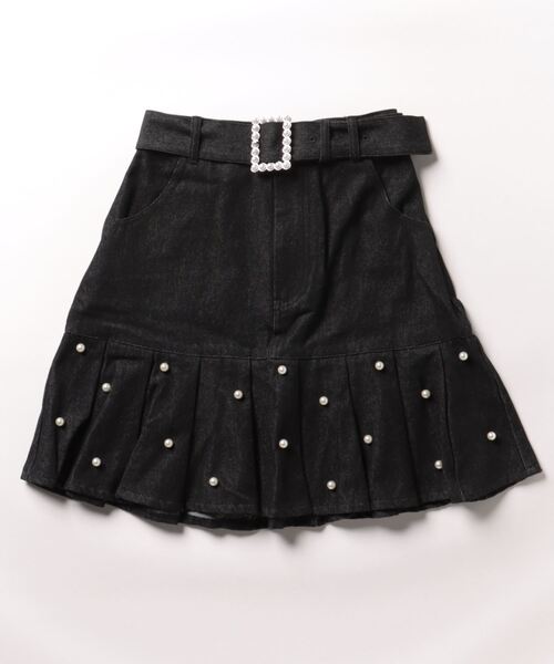 あちゃちゅむ 定価¥23000 パールデニムスカート 145-170690-3.jpg