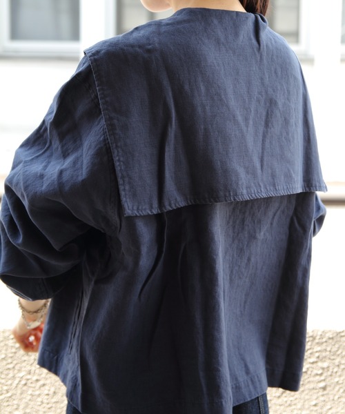 ORCIVAL(オーシバル)の「ORCIVAL/オーシバル セーラージャケット SAILOR JACKET OR-B0265 YLM(ブルゾン・レディース・ネイビー/レッド・1)」の17枚目の写真