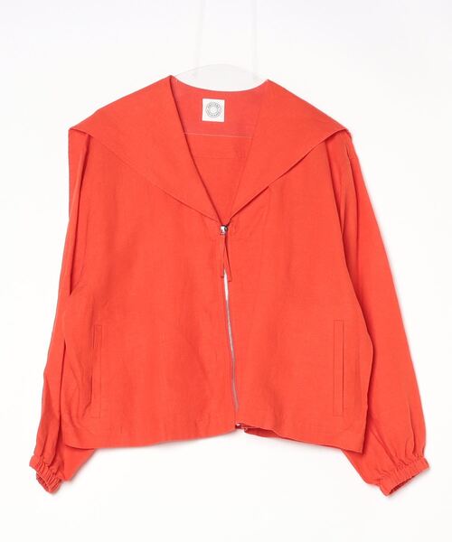 ORCIVAL(オーシバル)の「ORCIVAL/オーシバル セーラージャケット SAILOR JACKET OR-B0265 YLM(ブルゾン・レディース・ネイビー/レッド・1)」の12枚目の写真
