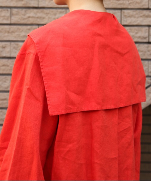 ORCIVAL(オーシバル)の「ORCIVAL/オーシバル セーラージャケット SAILOR JACKET OR-B0265 YLM(ブルゾン・レディース・ネイビー/レッド・1)」の10枚目の写真