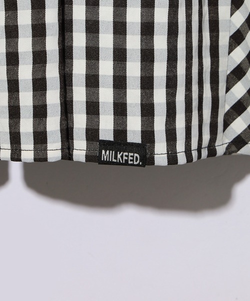 MILKFED.（ミルクフェド）の「GINGHAM TIERED  SKIRT（スカート・レディース・ライトブルー/ブラック/ブラウン・ONE SIZE）」の8枚目の写真