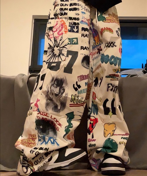 Graffiti Print Pants（その他パンツ）｜MGV（エムジーヴィー
