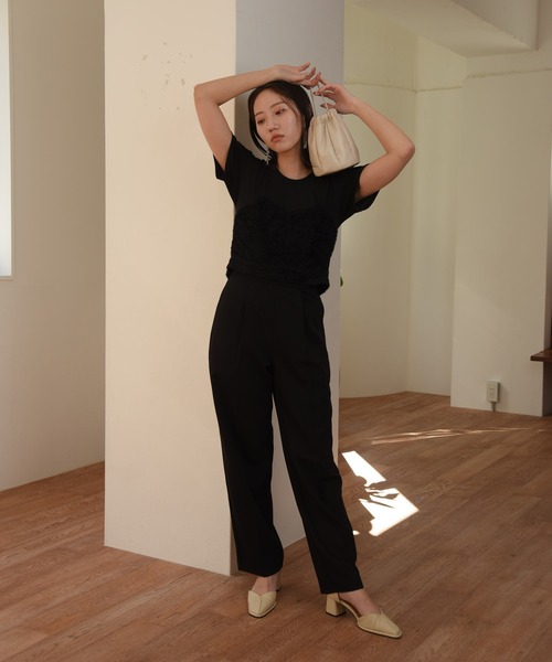 I_am(アイアム)の「docking cloth all in one / ドッキングクロスオールインワン(つなぎ/オールインワン・レディース・アイボリー/ブラック・SMALL/MEDIUM)」の11枚目の写真
