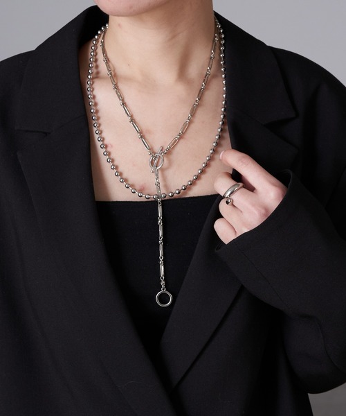 RAY CASSIN(レイカズン)の「袖スリットオーバーサイズジャケット(テーラードジャケット・レディース・アイボリー/ブラック/グレー・FREE)」の14枚目の写真