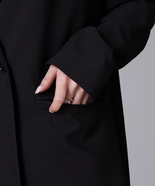 RAY CASSIN(レイカズン)の「袖スリットオーバーサイズジャケット(テーラードジャケット・レディース・アイボリー/ブラック/グレー・FREE)」の16枚目の写真