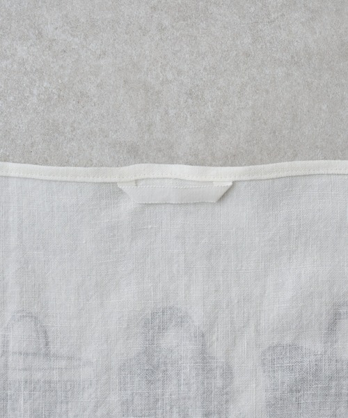 BEARDSLEY（ビアズリー）の「カゴプリントリネンクロス（その他小物・レディース・ホワイト/ベージュ・FREE）」の3枚目の写真