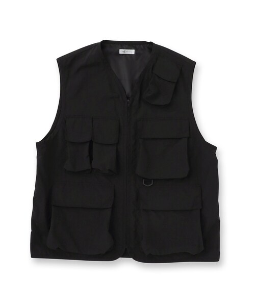 tk.TAKEO KIKUCHI(ティーケータケオキクチ)の「◆タクティカルナイロンベスト(ベスト・メンズ・チャコールグレー/ブラック・88)」の3枚目の写真