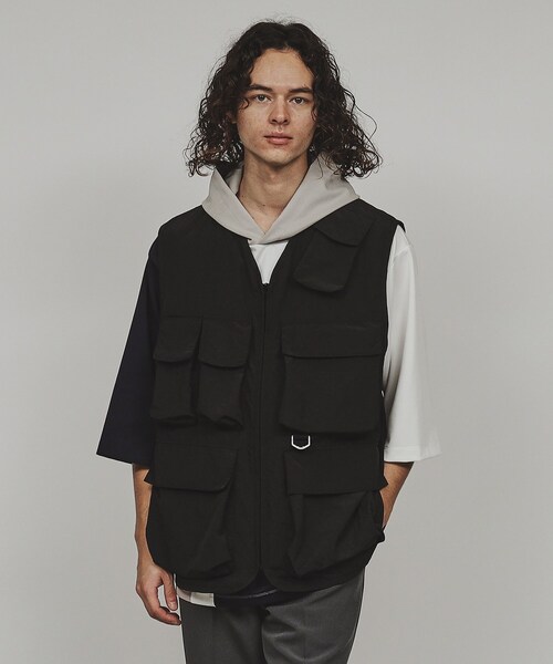 tk.TAKEO KIKUCHI(ティーケータケオキクチ)の「◆タクティカルナイロンベスト(ベスト・メンズ・チャコールグレー/ブラック・88)」の19枚目の写真