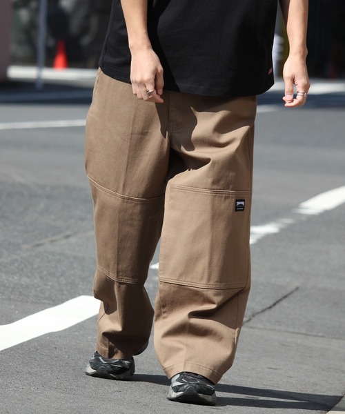 THRASHER（スラッシャー）の「【THRASHER/スラッシャー】ダブルニースラブデニムイージーパンツ（デニムパンツ・メンズ・ブラック/ホワイト/ブラック系その他/ブラウン/ケミカルウォッシュ/グレー/ワンウォッシュ・LL/L/M/S）」の5枚目の写真