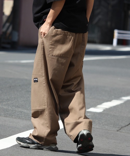 【セール】【THRASHER/スラッシャー】ダブルニースラブデニムイージーパンツ（デニムパンツ）｜THRASHER（スラッシャー）