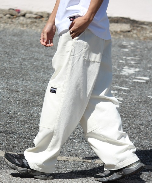 【セール】【THRASHER/スラッシャー】ダブルニースラブデニムイージーパンツ（デニムパンツ）｜THRASHER（スラッシャー）