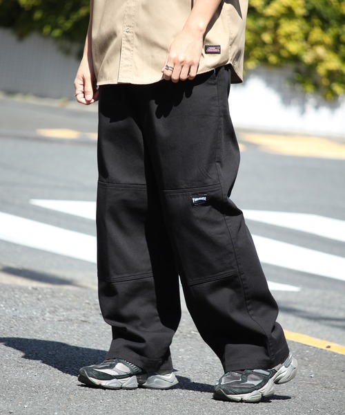 THRASHER（スラッシャー）の「【THRASHER/スラッシャー】ダブルニースラブデニムイージーパンツ（デニムパンツ・メンズ・ブラック/ホワイト/ブラック系その他/ブラウン/ケミカルウォッシュ/グレー/ワンウォッシュ・LL/L/M/S）」の10枚目の写真