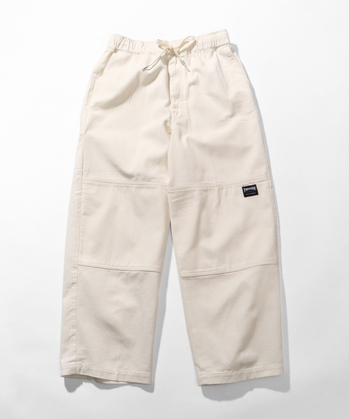 【セール】【THRASHER/スラッシャー】ダブルニースラブデニムイージーパンツ（デニムパンツ）｜THRASHER（スラッシャー）
