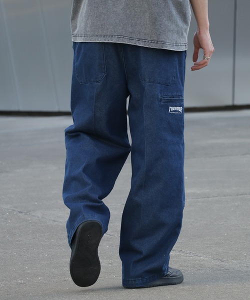 セール】【THRASHER/スラッシャー】ダブルニースラブデニム