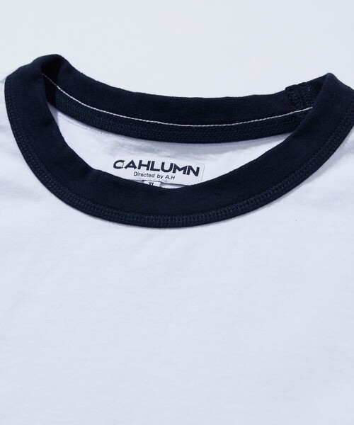 CAHLUMN（カウラム）の「CAHLUMN/カウラム Reversible Trim T-Shirt/リバーシブル トリムTシャツ（Tシャツ/カットソー・メンズ・ホワイト/ネイビー・SMALL/MEDIUM/LARGE/X-LARGE/XX-LARGE）」の5枚目の写真