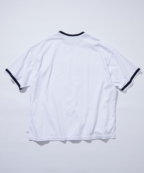 CAHLUMN（カウラム）の「CAHLUMN/カウラム Reversible Trim T-Shirt/リバーシブル トリムTシャツ（Tシャツ/カットソー・メンズ・ホワイト/ネイビー・SMALL/MEDIUM/LARGE/X-LARGE/XX-LARGE）」の9枚目の写真