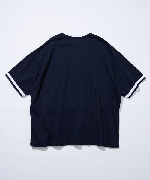 CAHLUMN（カウラム）の「CAHLUMN/カウラム Reversible Trim T-Shirt/リバーシブル トリムTシャツ（Tシャツ/カットソー・メンズ・ホワイト/ネイビー・SMALL/MEDIUM/LARGE/X-LARGE/XX-LARGE）」の12枚目の写真