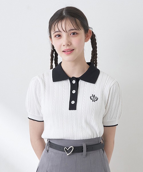 メゾピアノ　半袖 セール 立体ケーキモチーフ半袖Tシャツ （Tシャツ）｜＊＊mezzo