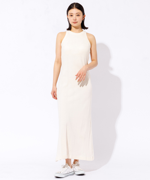 MILLER（ミラー）の「25SS追加【Robert P.Miller/ロバートピーミラー】リブワンピース / カップ付き / アメスリ（ワンピース・レディース・ブラック/アイボリー/ブラウン・フリー）」の2枚目の写真