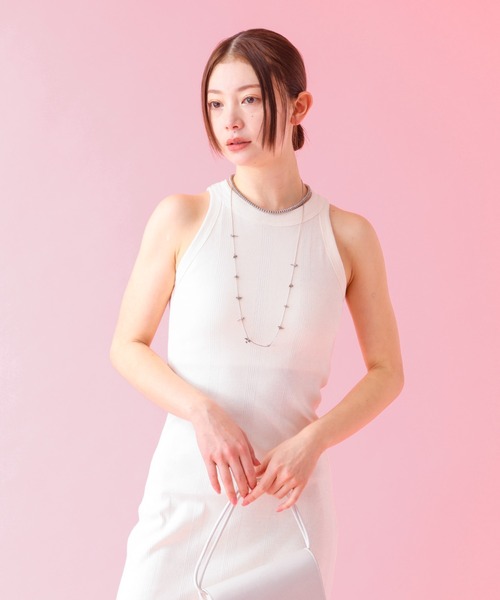 MILLER（ミラー）の「25SS追加【Robert P.Miller/ロバートピーミラー】リブワンピース / カップ付き / アメスリ（ワンピース・レディース・ブラック/アイボリー/ブラウン・フリー）」の14枚目の写真