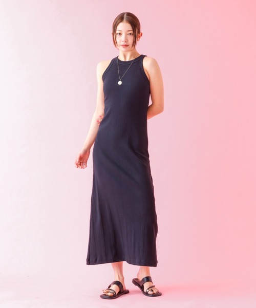 MILLER（ミラー）の「25SS追加【Robert P.Miller/ロバートピーミラー】リブワンピース / カップ付き / アメスリ（ワンピース・レディース・ブラック/アイボリー/ブラウン・フリー）」の16枚目の写真