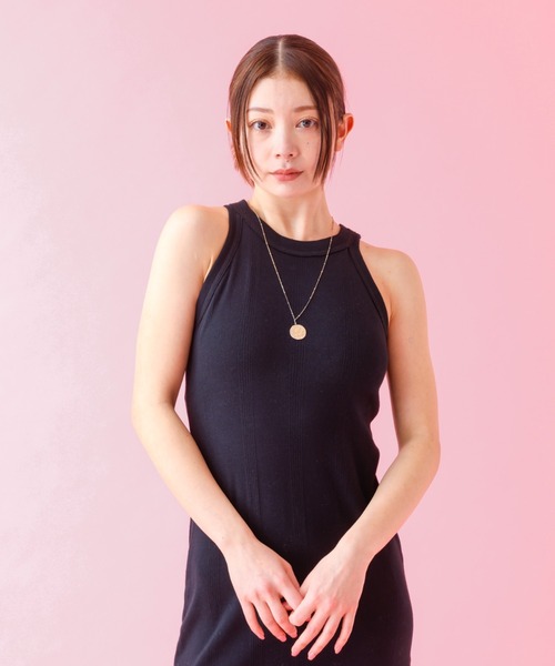 MILLER（ミラー）の「25SS追加【Robert P.Miller/ロバートピーミラー】リブワンピース / カップ付き / アメスリ（ワンピース・レディース・ブラック/アイボリー/ブラウン・フリー）」の22枚目の写真