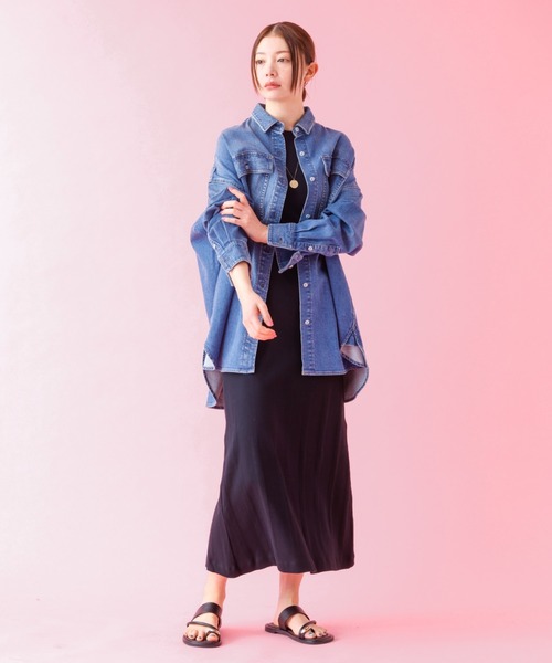 MILLER（ミラー）の「25SS追加【Robert P.Miller/ロバートピーミラー】リブワンピース / カップ付き / アメスリ（ワンピース・レディース・ブラック/アイボリー/ブラウン・フリー）」の18枚目の写真