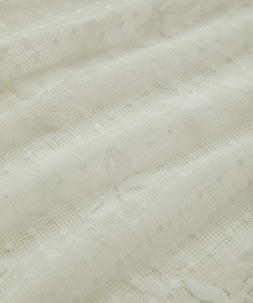 VIS（ビス）の「【WEB/一部店舗限定】リボンモチーフチュールプルオーバー（Tシャツ/カットソー・レディース・ブラック系その他/ホワイト系その他・FREE）」の3枚目の写真