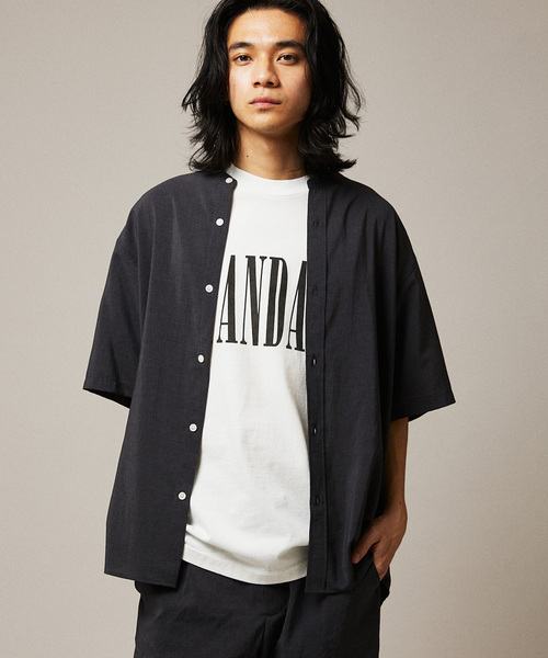 JOURNAL STANDARD（ジャーナルスタンダード）の「”吸水速乾 / 接触冷感” EVALET LIGHT バンドカラー S/S シャツ（シャツ/ブラウス・メンズ・ブラック系その他/アイボリー/ブラウン系その他/コバルトブルー・SMALL/MEDIUM/LARGE）」の13枚目の写真