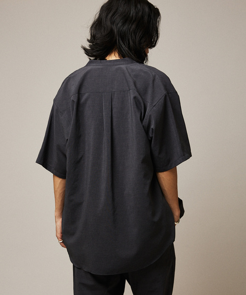 JOURNAL STANDARD（ジャーナルスタンダード）の「”吸水速乾 / 接触冷感” EVALET LIGHT バンドカラー S/S シャツ（シャツ/ブラウス・メンズ・ブラック系その他/アイボリー/ブラウン系その他/コバルトブルー・SMALL/MEDIUM/LARGE）」の15枚目の写真