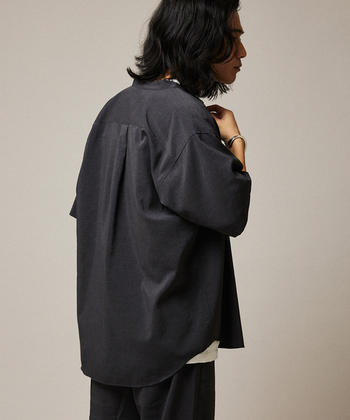 JOURNAL STANDARD（ジャーナルスタンダード）の「”吸水速乾 / 接触冷感” EVALET LIGHT バンドカラー S/S シャツ（シャツ/ブラウス・メンズ・ブラック系その他/アイボリー/ブラウン系その他/コバルトブルー・SMALL/MEDIUM/LARGE）」の16枚目の写真