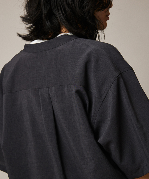 JOURNAL STANDARD（ジャーナルスタンダード）の「”吸水速乾 / 接触冷感” EVALET LIGHT バンドカラー S/S シャツ（シャツ/ブラウス・メンズ・ブラック系その他/アイボリー/ブラウン系その他/コバルトブルー・SMALL/MEDIUM/LARGE）」の18枚目の写真