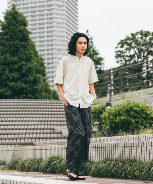 JOURNAL STANDARD（ジャーナルスタンダード）の「”吸水速乾 / 接触冷感” EVALET LIGHT バンドカラー S/S シャツ（シャツ/ブラウス・メンズ・ブラック系その他/アイボリー/ブラウン系その他/コバルトブルー・SMALL/MEDIUM/LARGE）」の19枚目の写真