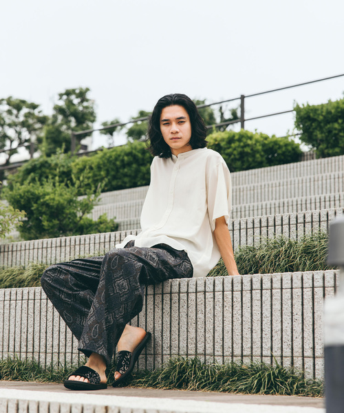 JOURNAL STANDARD（ジャーナルスタンダード）の「”吸水速乾 / 接触冷感” EVALET LIGHT バンドカラー S/S シャツ（シャツ/ブラウス・メンズ・ブラック系その他/アイボリー/ブラウン系その他/コバルトブルー・SMALL/MEDIUM/LARGE）」の20枚目の写真