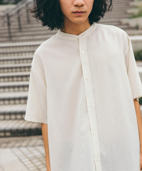 JOURNAL STANDARD（ジャーナルスタンダード）の「”吸水速乾 / 接触冷感” EVALET LIGHT バンドカラー S/S シャツ（シャツ/ブラウス・メンズ・ブラック系その他/アイボリー/ブラウン系その他/コバルトブルー・SMALL/MEDIUM/LARGE）」の22枚目の写真