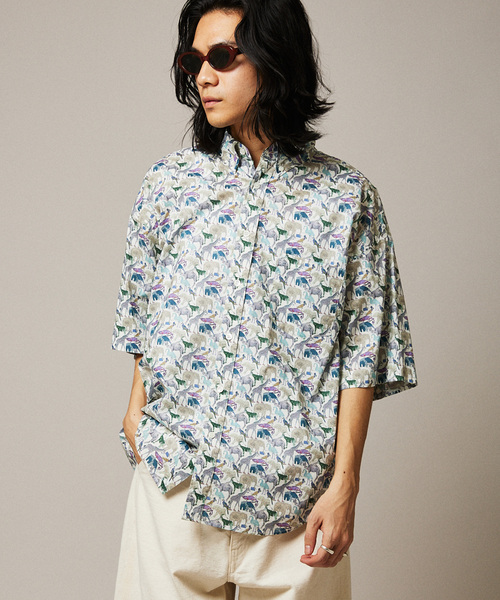 JOURNAL STANDARD(ジャーナルスタンダード)の「【LIBERTY / リバティ】ファットシルエット ボタンダウン S/Sシャツ(シャツ/ブラウス・メンズ・ブラック/ホワイト/ネイビー/コバルトブルー・MEDIUM/LARGE)」の8枚目の写真