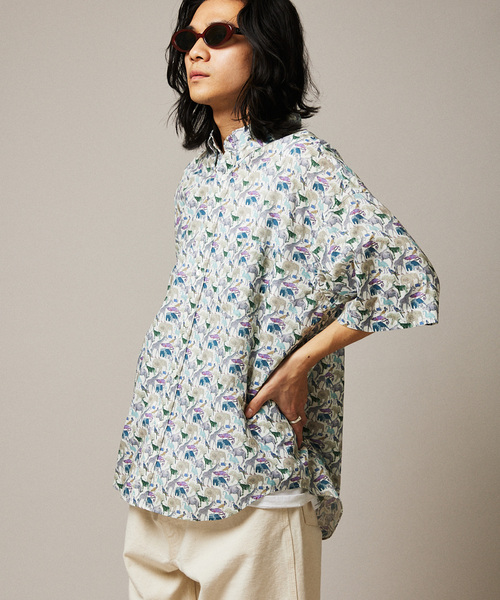 JOURNAL STANDARD ファットシルエットシャツ 花柄 セール】【LIBERTY / リバティ】ファットシルエット ボタン