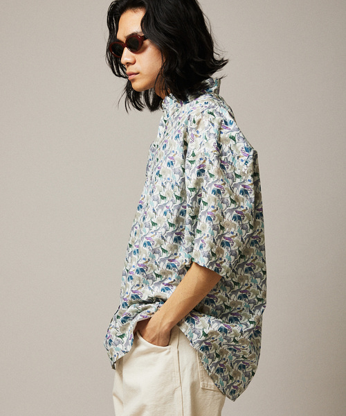 JOURNAL STANDARD(ジャーナルスタンダード)の「【LIBERTY / リバティ】ファットシルエット ボタンダウン S/Sシャツ(シャツ/ブラウス・メンズ・ブラック/ホワイト/ネイビー/コバルトブルー・MEDIUM/LARGE)」の10枚目の写真