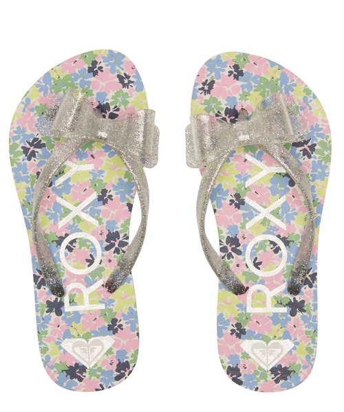 ROXY(ロキシー)の「RG LULU IV/ロキシーキッズビーサン(ビーチサンダル)(サンダル・キッズ・ブラック/ブルー・22cm/20cm/18cm)」の1枚目の写真