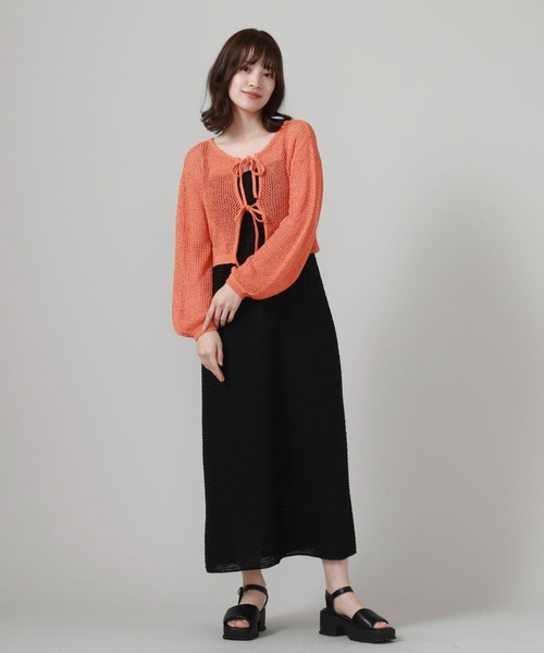 archives（アルシーヴ）の「フリルカットキャミワンピース（ワンピース・レディース・オフホワイト/ブラウン/ブラック/グリーン系その他・MEDIUM）」の3枚目の写真