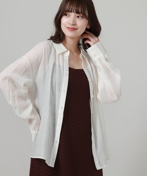 archives（アルシーヴ）の「フリルカットキャミワンピース（ワンピース・レディース・オフホワイト/ブラウン/ブラック/グリーン系その他・MEDIUM）」の10枚目の写真