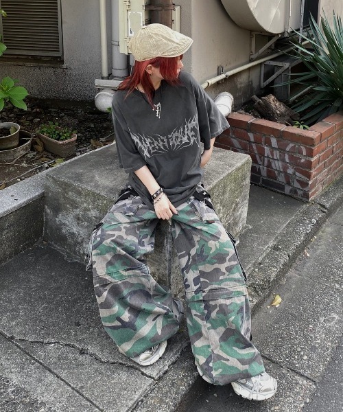 XU（エックスユー）の「【Never mind the XU】VENTIQUE tee / 【ネバーマインド ザ エックスユー】プリント半袖Tシャツ（Tシャツ/カットソー・メンズ・グレー/チャコール・ONE SIZE）」の13枚目の写真