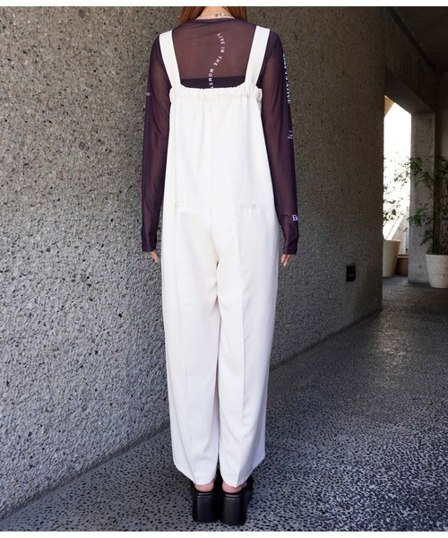 ANAP（アナップ）の「ベルトデザインワイドサロペット（サロペット/オーバーオール・レディース・ダークグレー/アイボリー・FREE）」の18枚目の写真