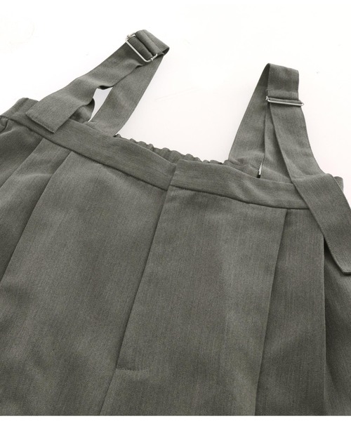 ANAP（アナップ）の「ベルトデザインワイドサロペット（サロペット/オーバーオール・レディース・ダークグレー/アイボリー・FREE）」の19枚目の写真