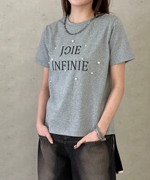 Per sist ence（パーシエンス）の「ロゴ×パールコンパクトTシャツ/手洗い可（Tシャツ/カットソー）」