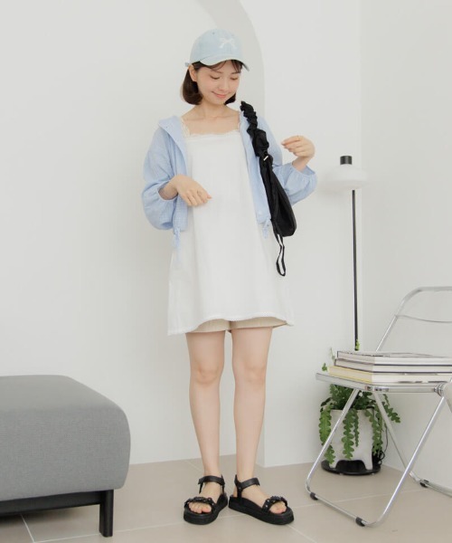 flower（フラワー）の「レイヤードレースワンピース（ワンピース・レディース・ホワイト・FREE）」の7枚目の写真