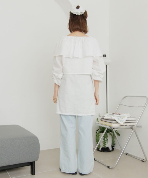 flower（フラワー）の「レイヤードレースワンピース（ワンピース・レディース・ホワイト・FREE）」の5枚目の写真